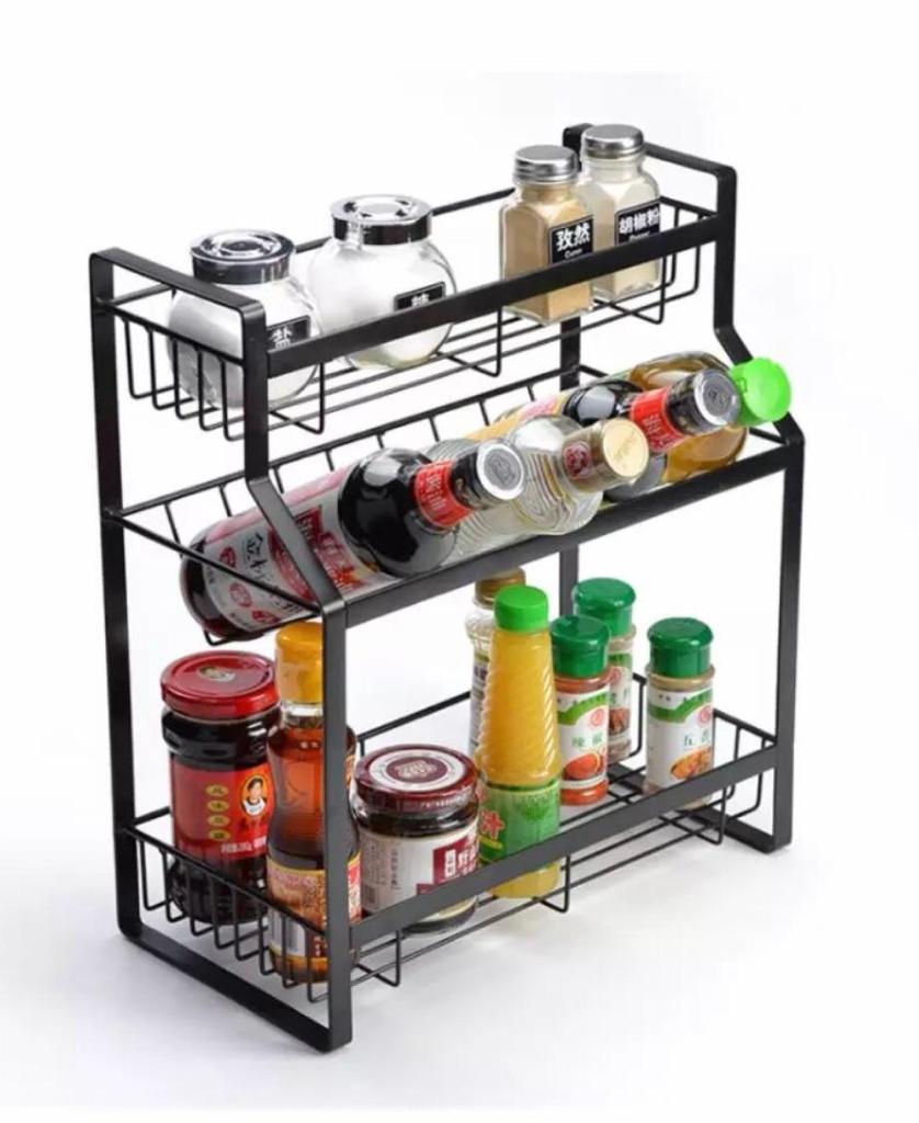 3 tier kitchen spices holder and bottle organizer The Shopping Kingdom