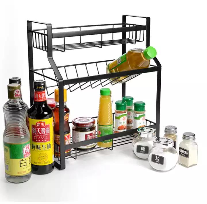 3 tier kitchen spices holder and bottle organizer The Shopping Kingdom