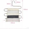 5 layer S shaped Stainless Steel Cloth Hanger - Image 4