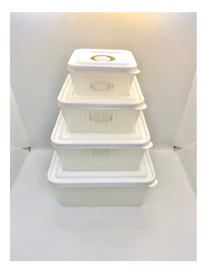 4 pcs Frosted storage boxes/Storage Boxes/Food Grade Storage Boxes