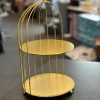 2 Layer Gold Table Deco Rack - Image 3