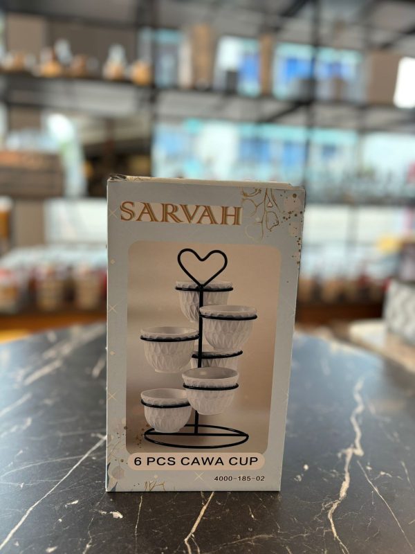 3pcs Ceramic Cup With Stand - Image 4