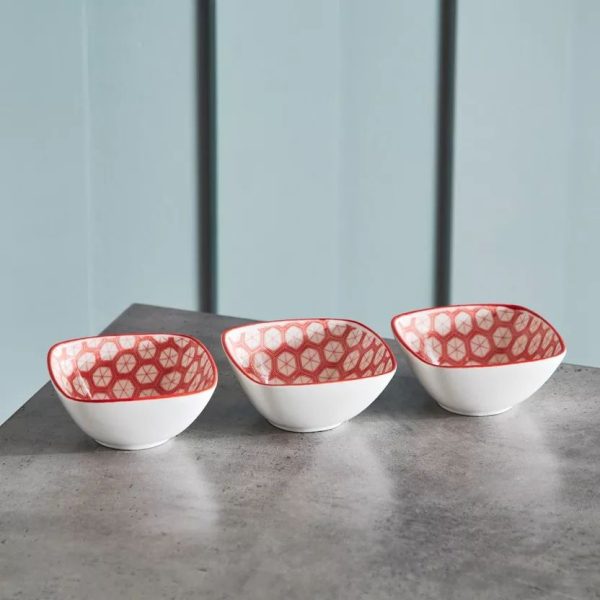 3pcs Ceramic Snack Bowl Set - Image 2