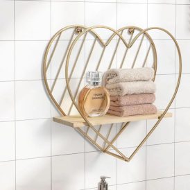 Heart Shaped Wall Hanging Shelf