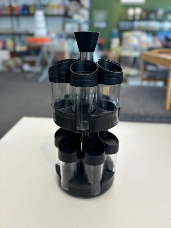12 jar rotating spice rack