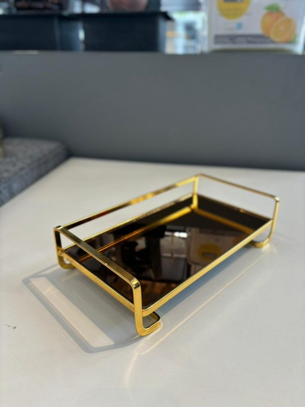 Gold mirror tray - Image 4