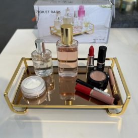 Gold mirror tray