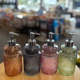 Vintage Glass Soap Dispenser