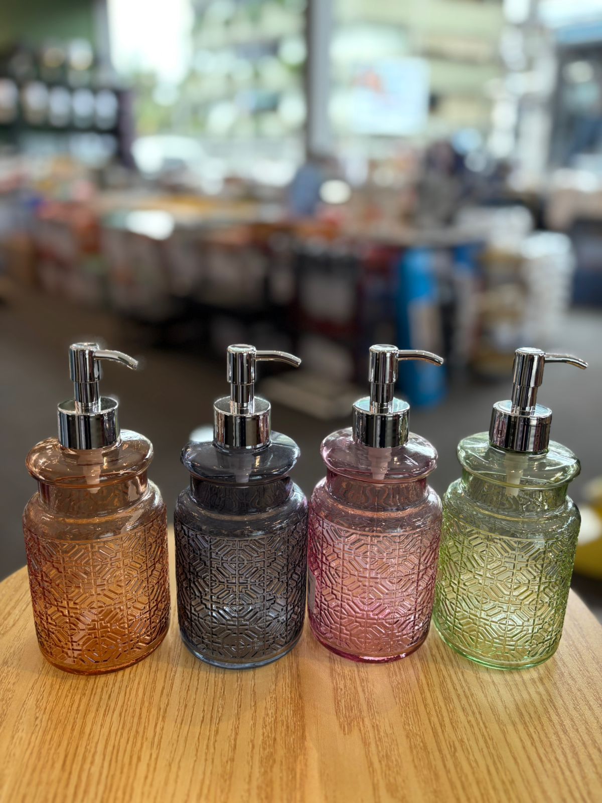 Vintage Glass Soap Dispenser