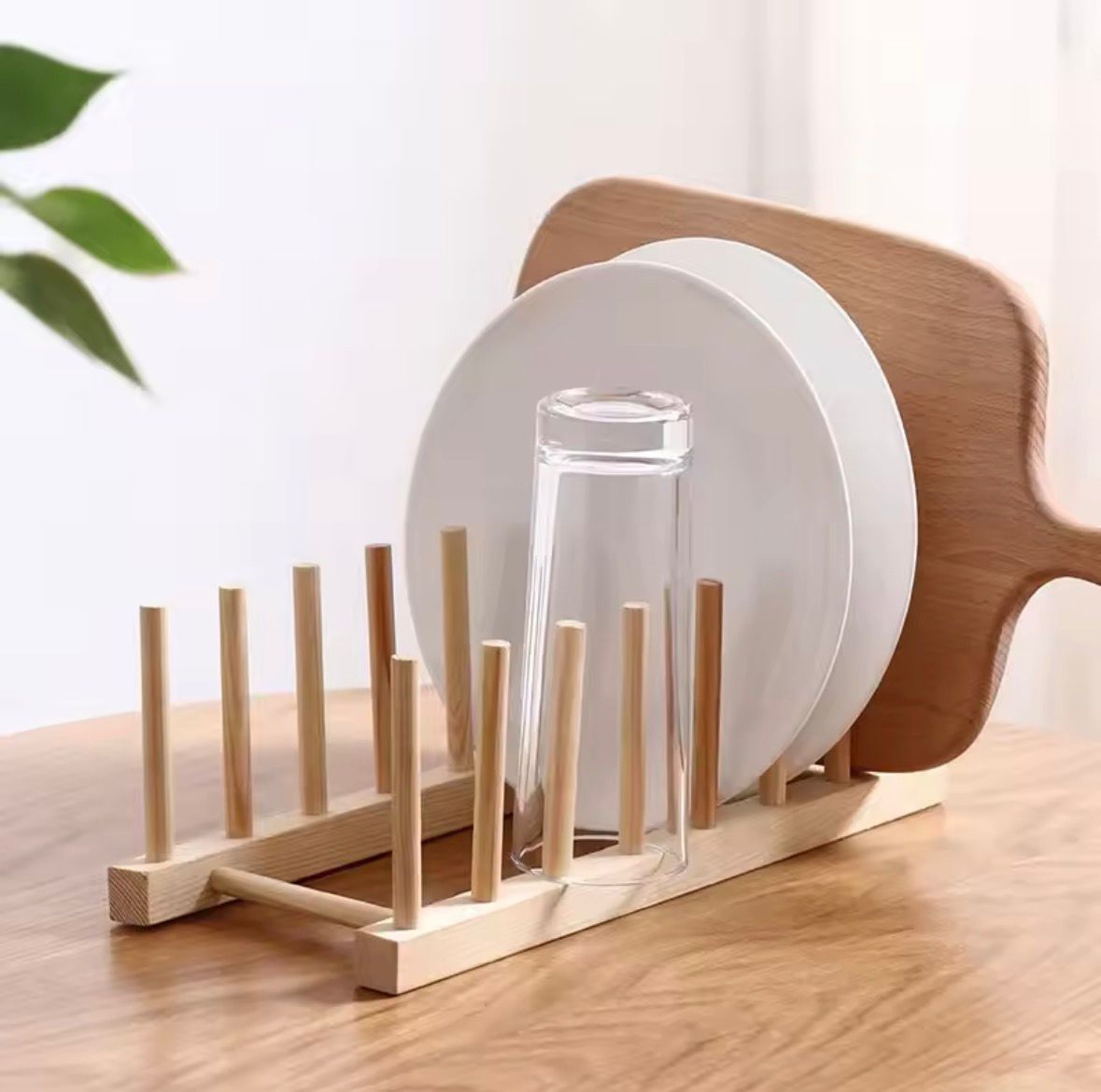 Bamboo Plate Rack - Image 2