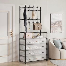 5 layer Shoe Rack with Cloth Hanger